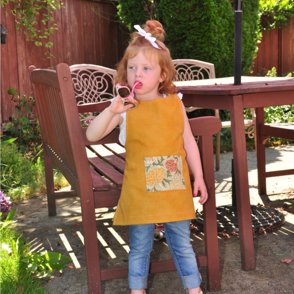 Handmade mommy and me smock style aprons.